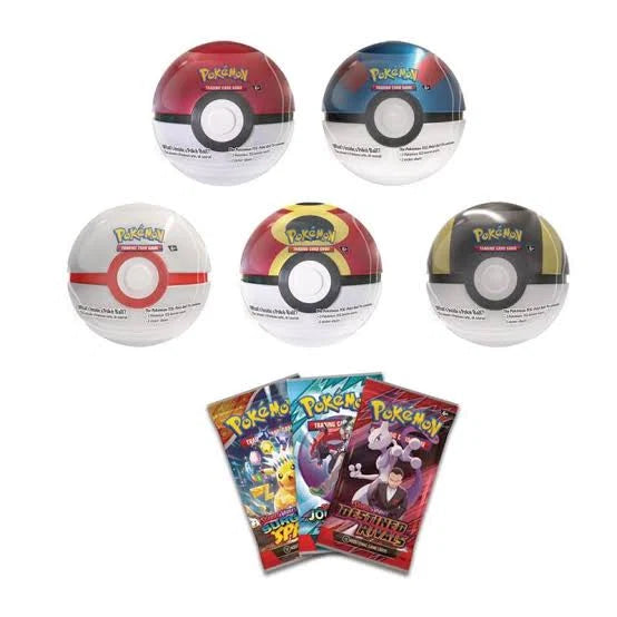 Pokemon Poke Ball Tin - 3 Packs