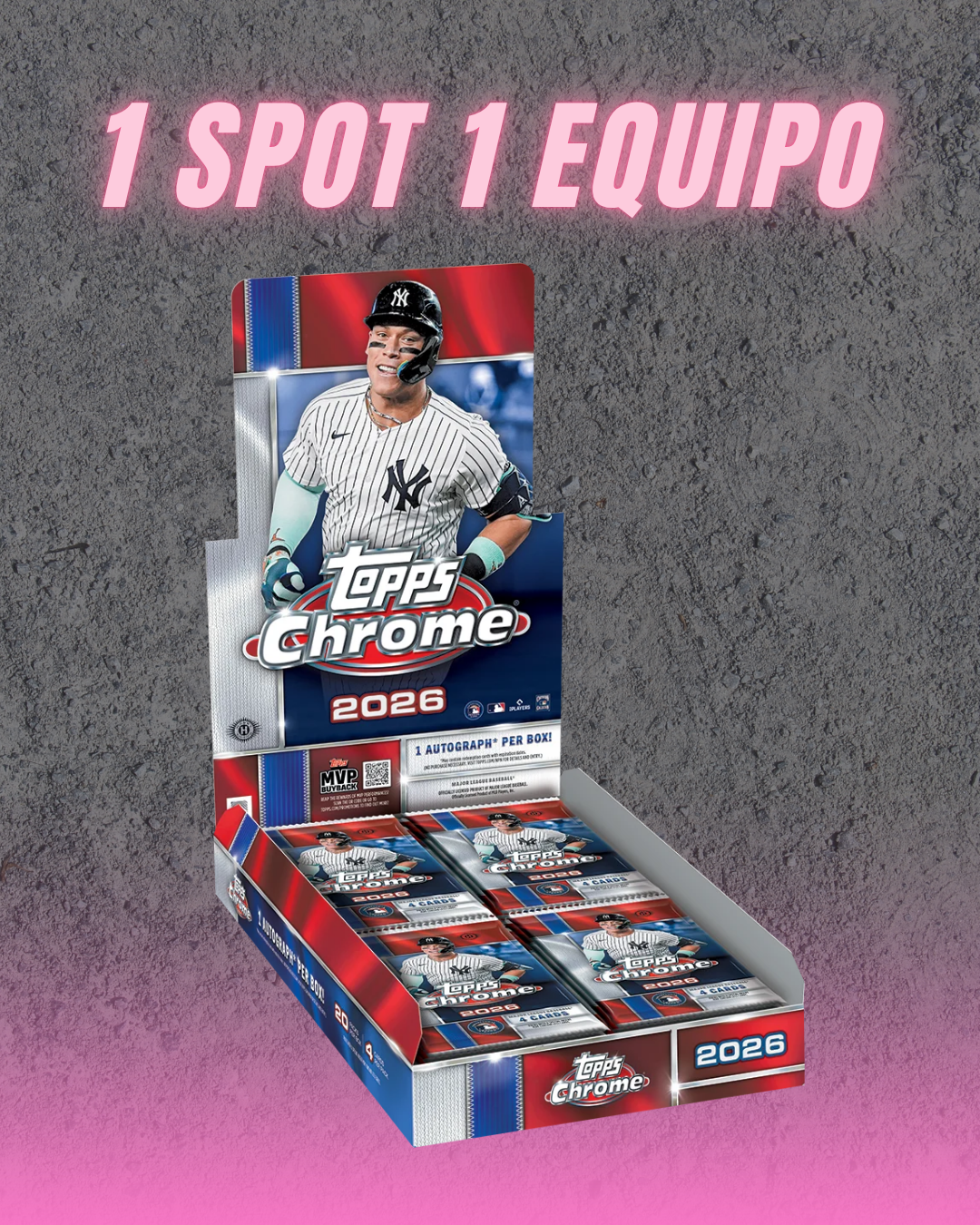 1 SPOT Live Break-  MLB Topps Chrome 2026 Hobby