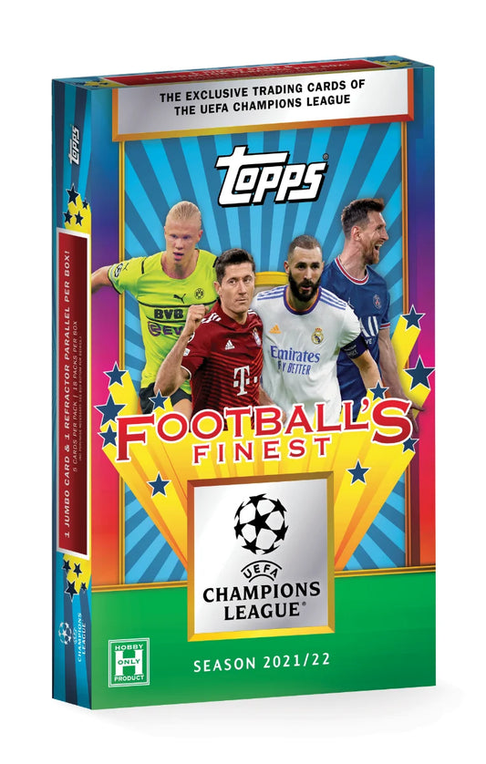 2021-22 Topps UEFA Champions League Finest Flashbacks Hobby Box Soccer Sealed