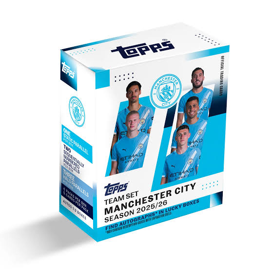 Manchester City Topps Official Team Set 2025-26